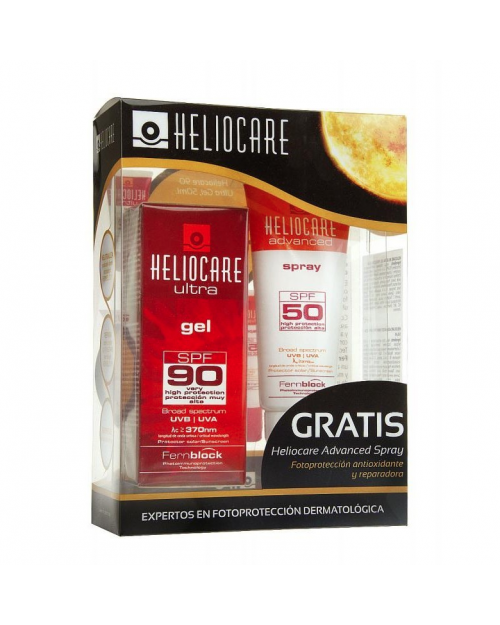 Heliocare Ultra SPF90+ gel 50ml + Advanced SPF50+ spray 75ml