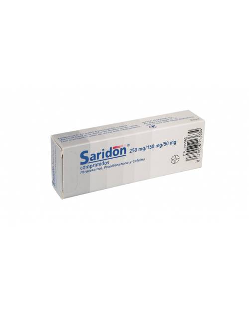 SARIDON 250 mg/150 mg/50 mg COMPRIMIDOS